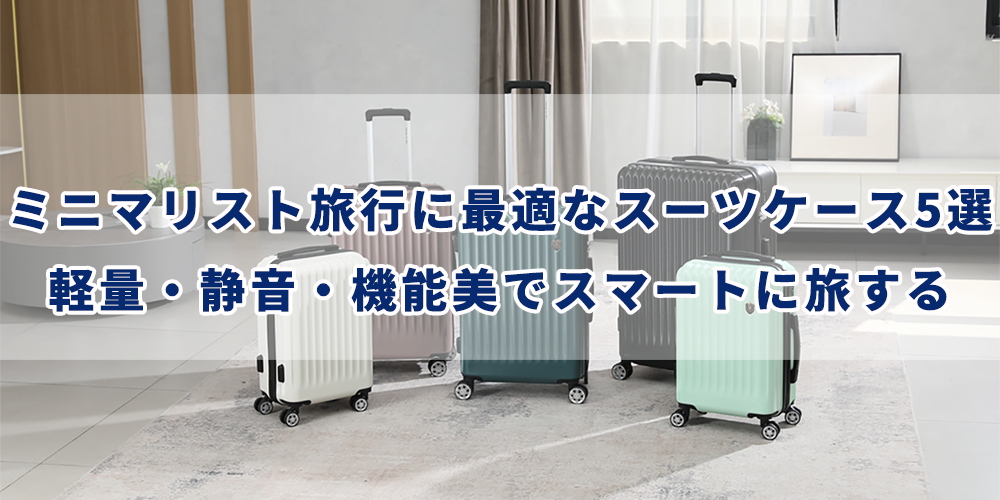 ミニマリスト旅行に最適なスーツケースおすすめ5選