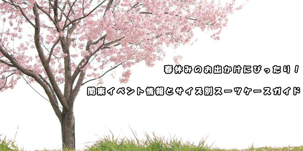 春休みのお出かけにぴったり!サイズ別スーツケースのおすすめと行き先ガイド