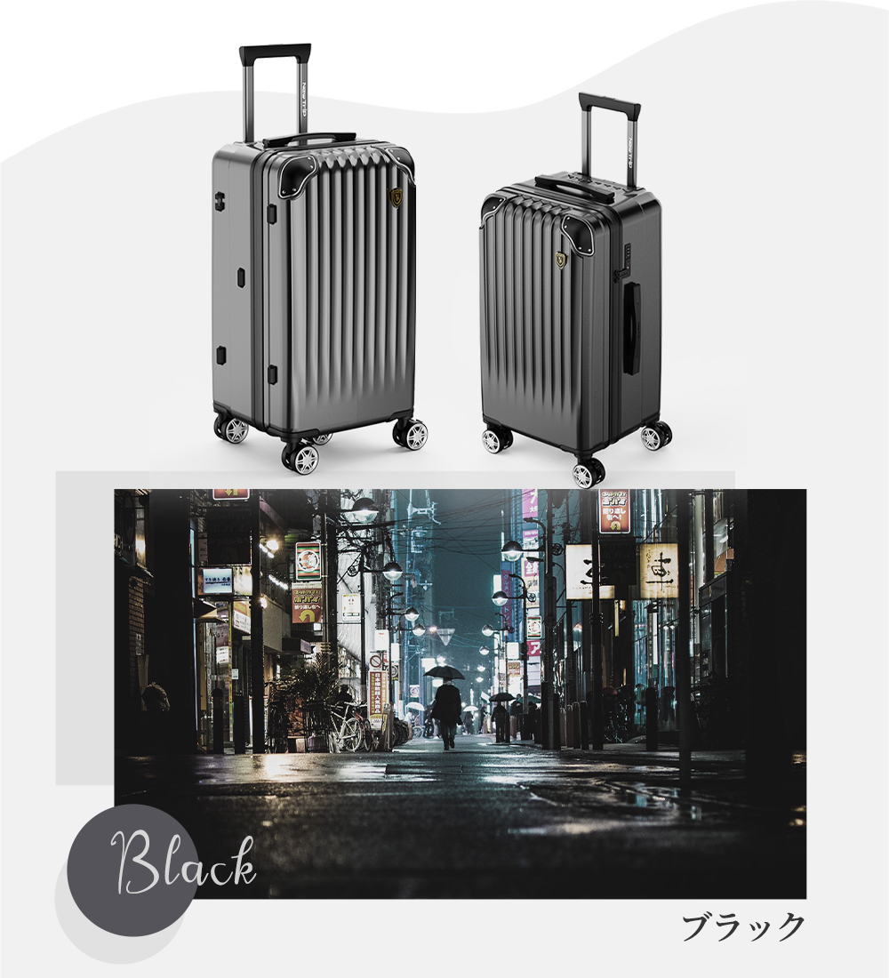 先行予約 New Trip スーツケース 5輪キャスター・大容量・ストッパー付き 0211 驚くほどスムーズな移動を体験