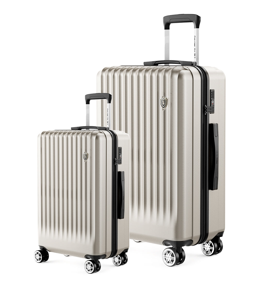 New Trip 二人旅行スーツケース 2点セット S/M/Lサイズ ストッパー付き 0701 Plus 家族旅行おすすめ