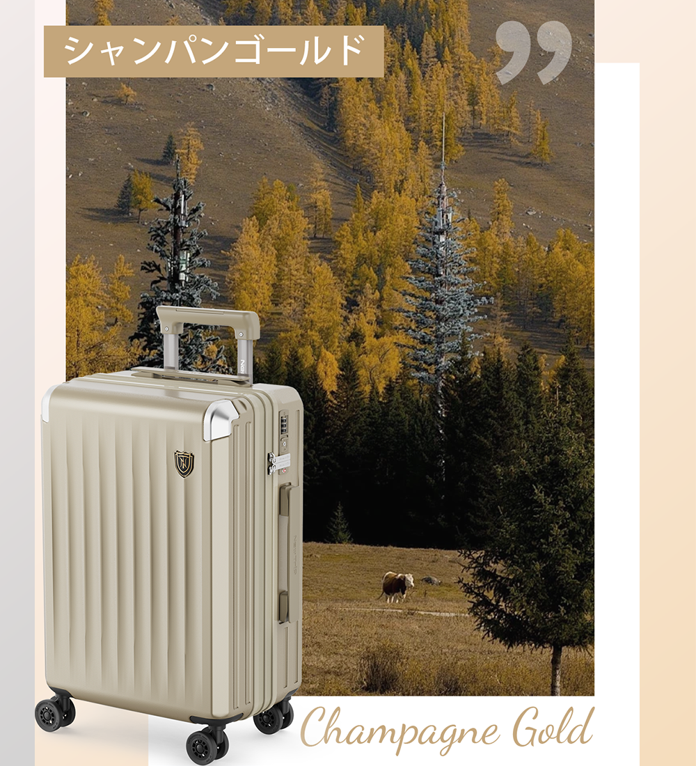 NewTrip スーツケース 0502 シャンパンゴールド