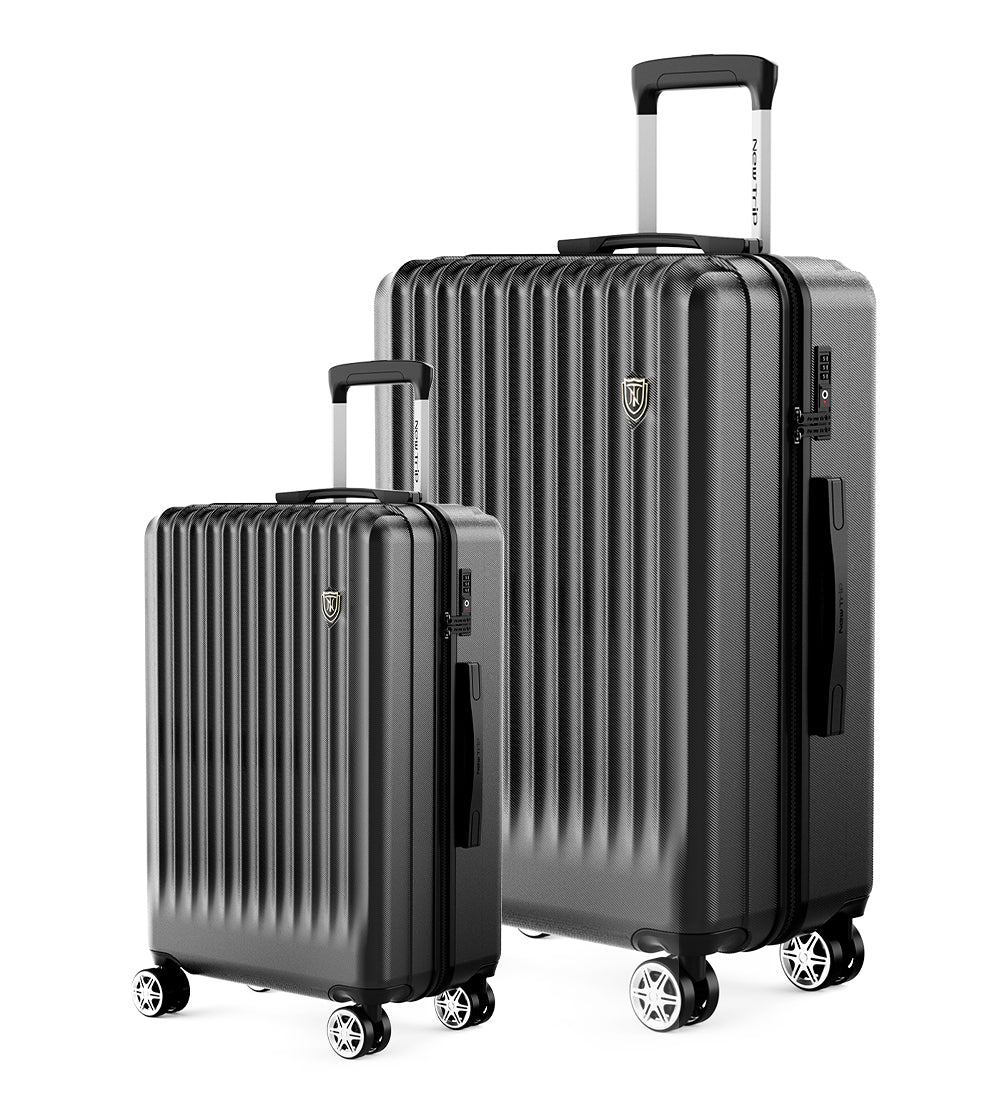 New Trip 二人旅行スーツケース 2点セット S/M/Lサイズ ストッパー付き 0701 Plus 家族旅行おすすめ