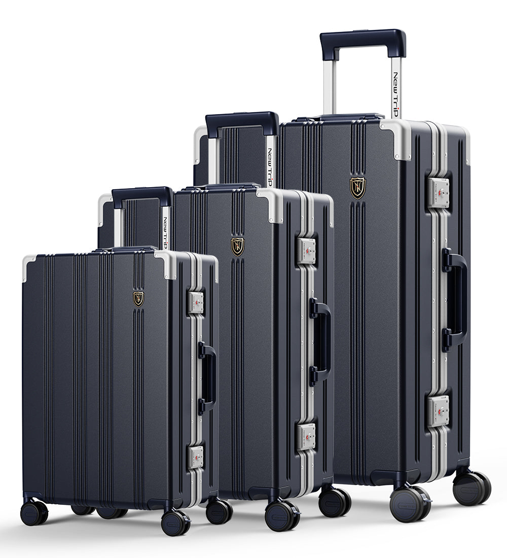 New Trip 家族旅行スーツケース 3点セット S/M/Lサイズ 耐衝撃 アルミフレーム 1101 Top.3 ビジネスおすすめ