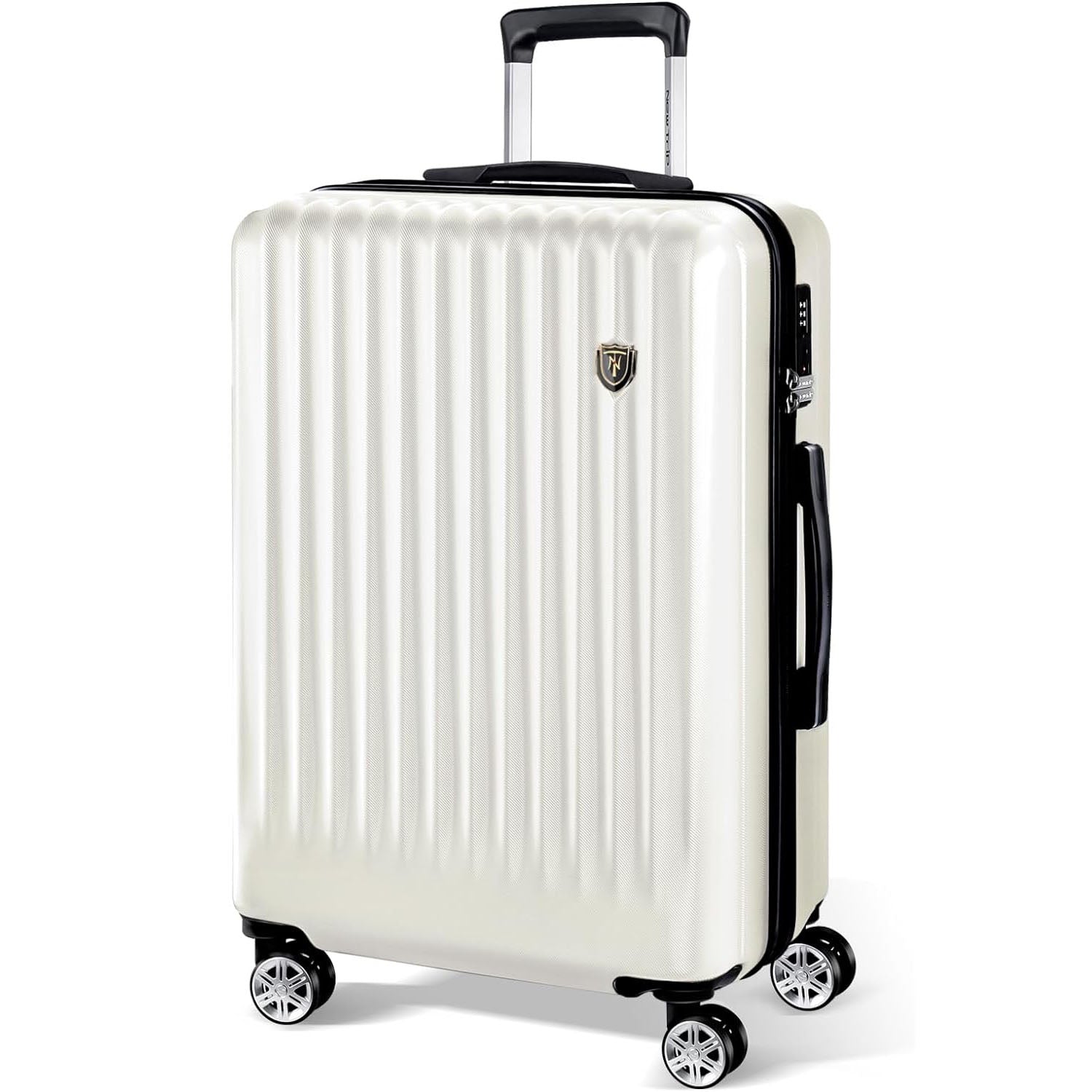 [New Trip] 大型スーツケース ホワイト S〜L 40〜100L 旅行便利グッズ