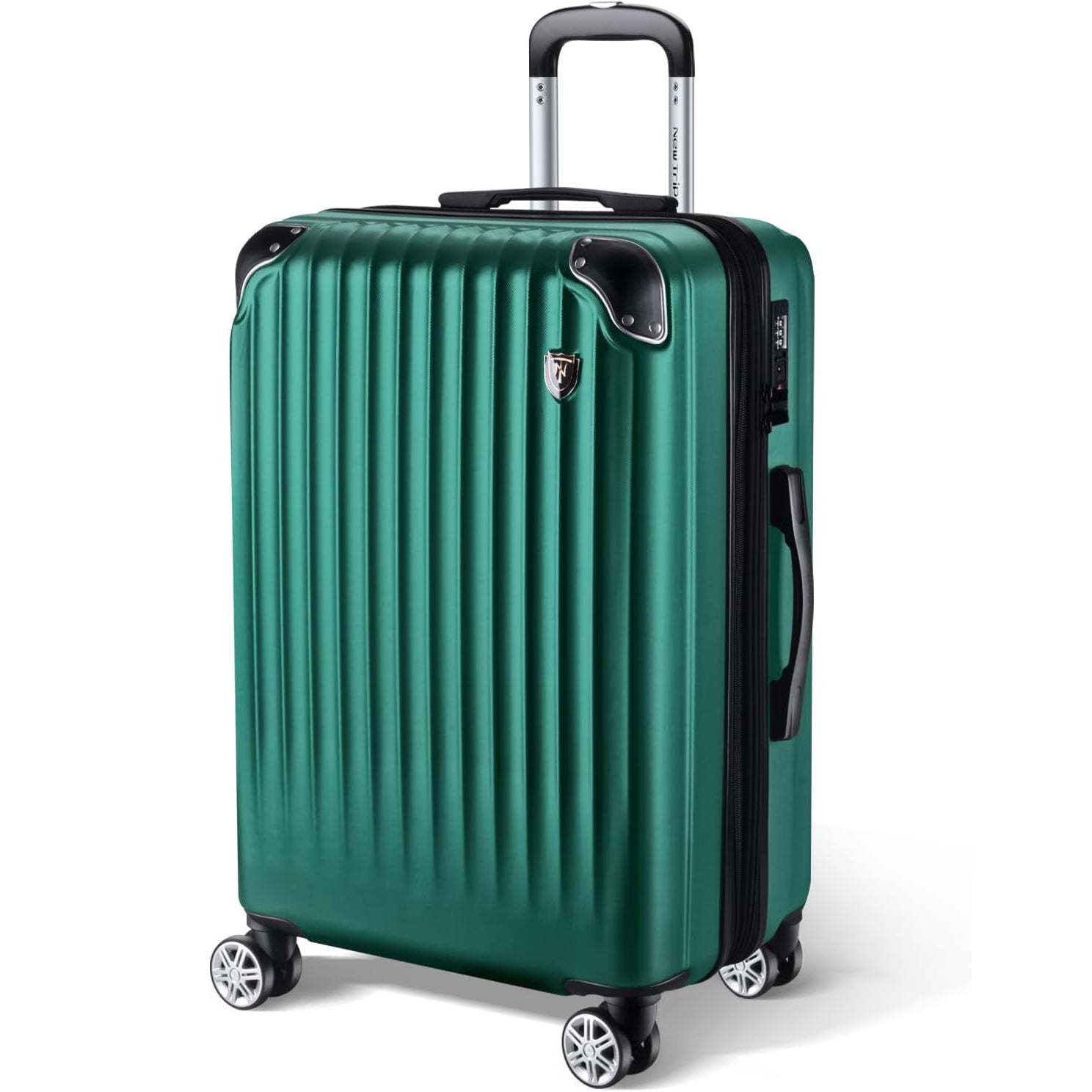 New Trip スーツケース（機内持込、グリーン) キャリーバッグ