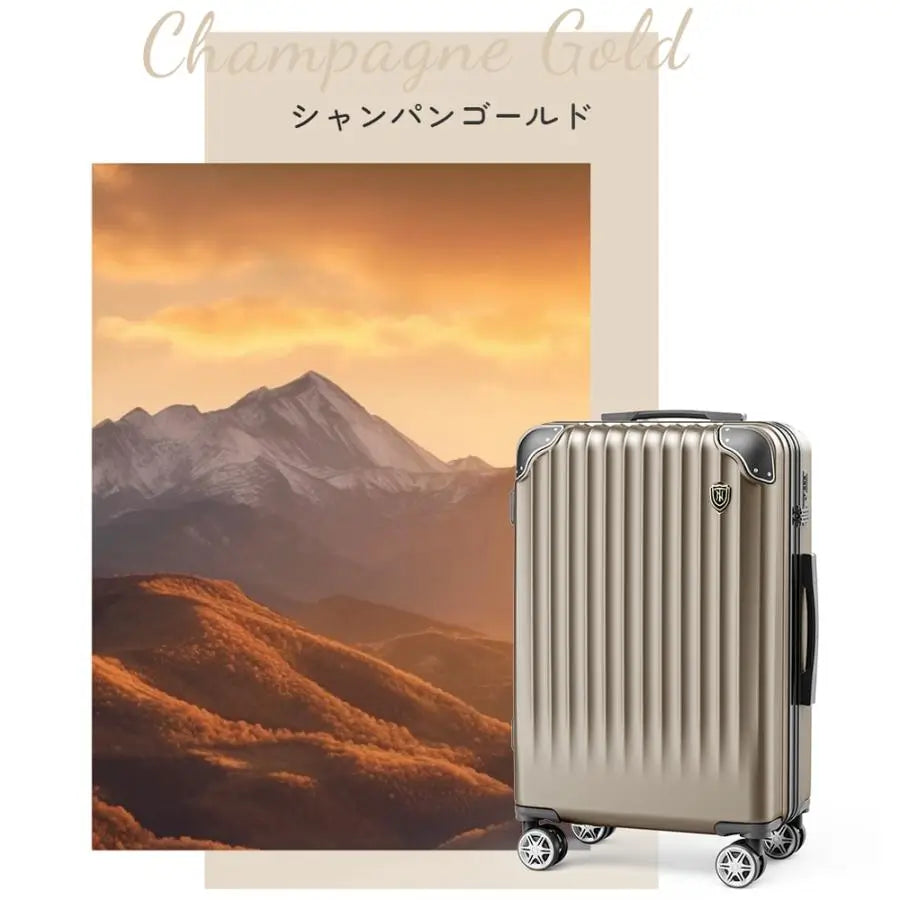 New Trip 0201スーツケース シャンパンゴールド色