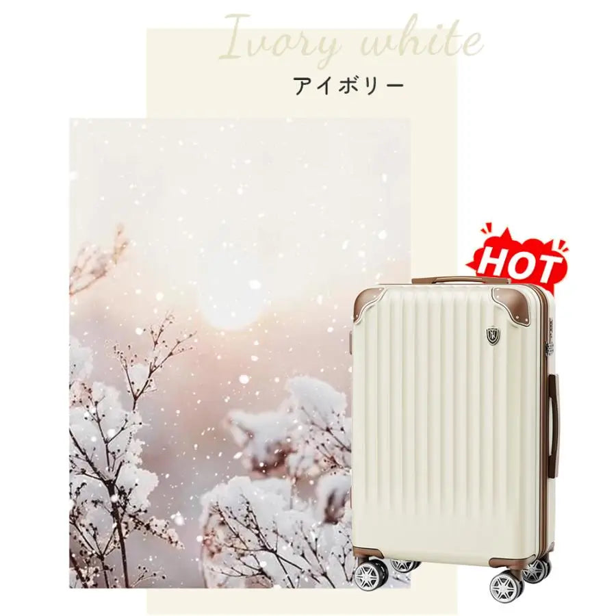 New Trip 0201スーツケース アイボリー色