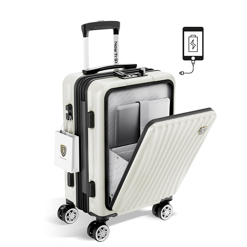 New Trip スーツケース フロントオープン式 拡張機能アップグレード 0702M 拡張機能アップグレード