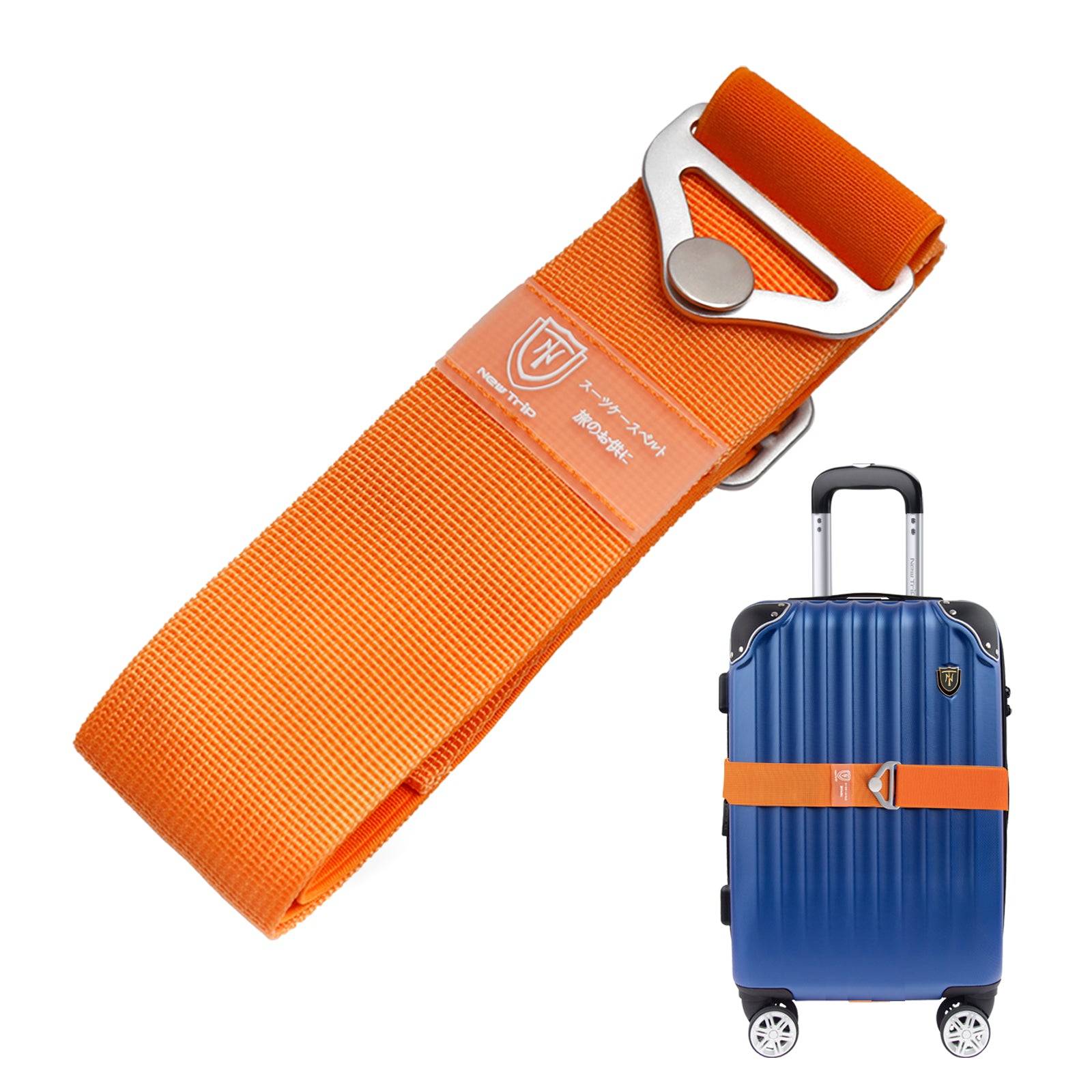 New Trip 旅行用長さ調節可能キャリーケースベルト スーツケースの開き防止