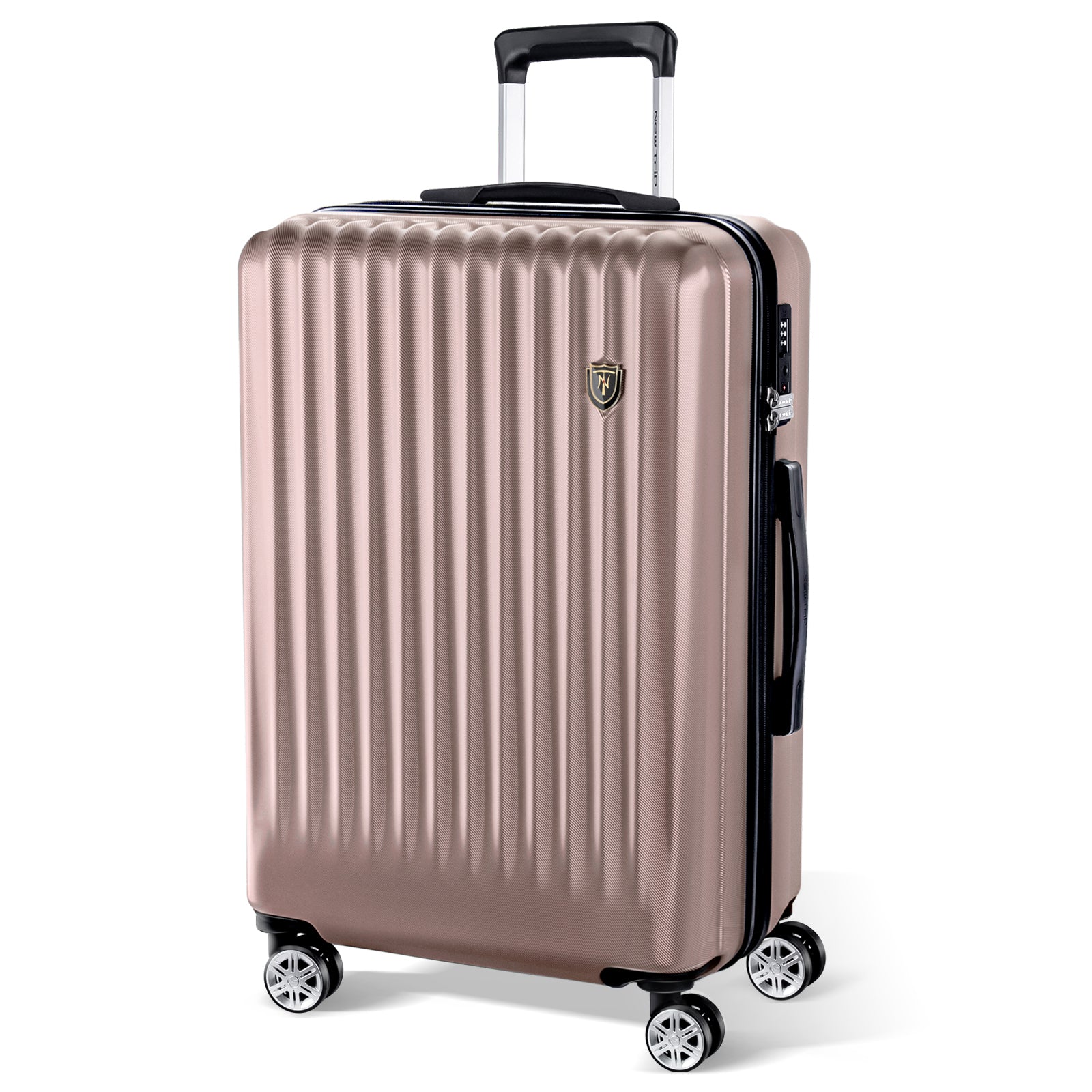 [New Trip] 大型スーツケース ローズゴールド S~L 40~100L 旅行便利グッズ