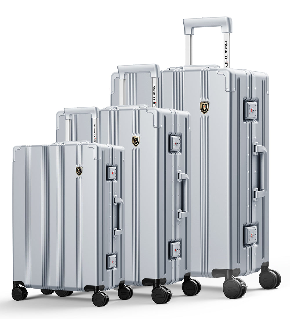 New Trip 家族旅行スーツケース 3点セット S/M/Lサイズ 耐衝撃 アルミフレーム 1101 Top.3 ビジネスおすすめ