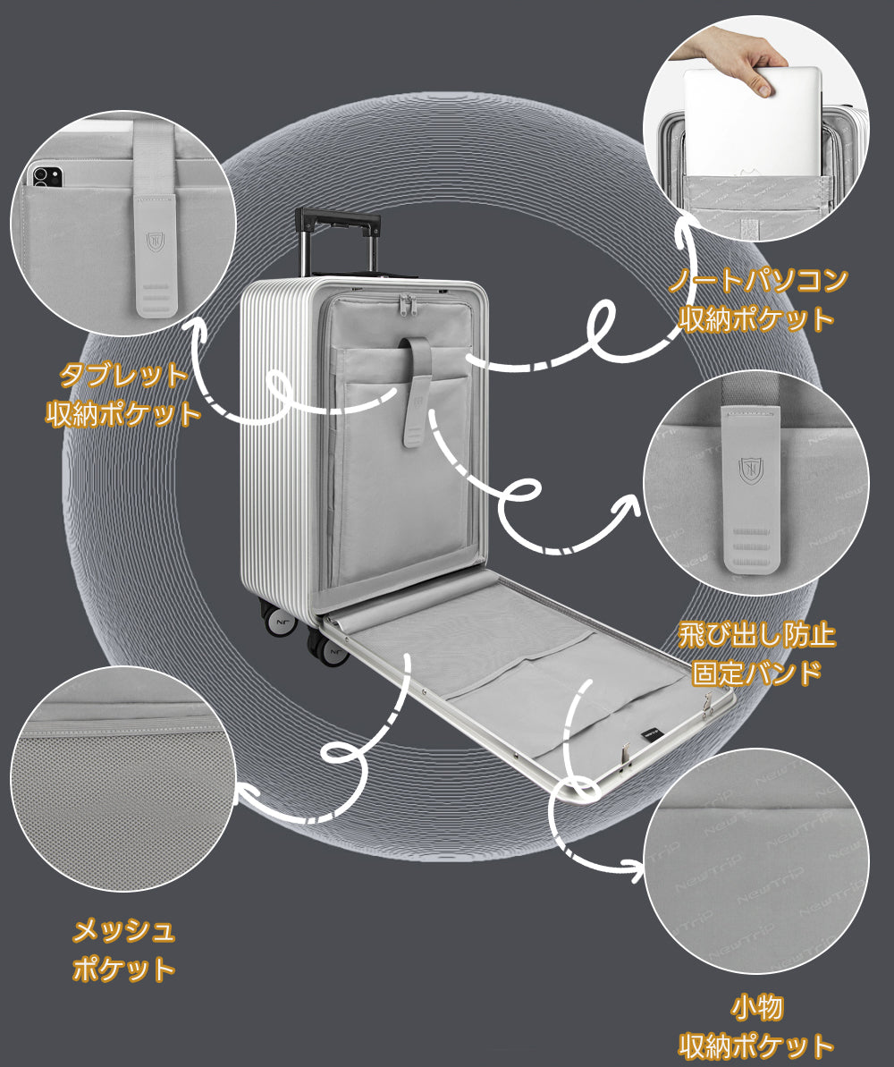 多機能のマグネシアアルミニウム合金スーツケース