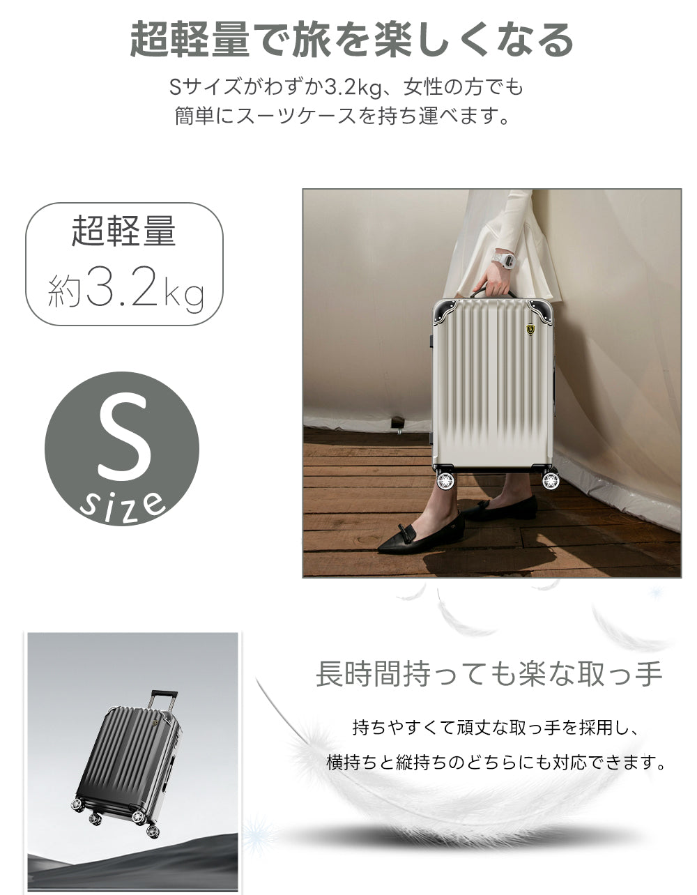 超軽量40L スーツケース