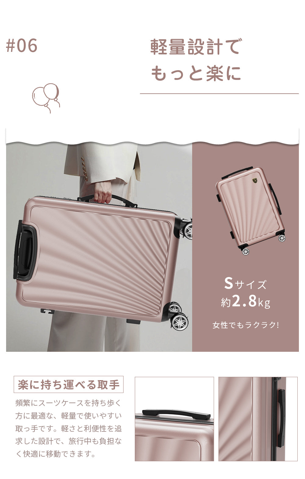 超軽量40L スーツケース