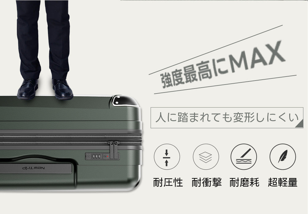 高強度耐衝撃スーツケース