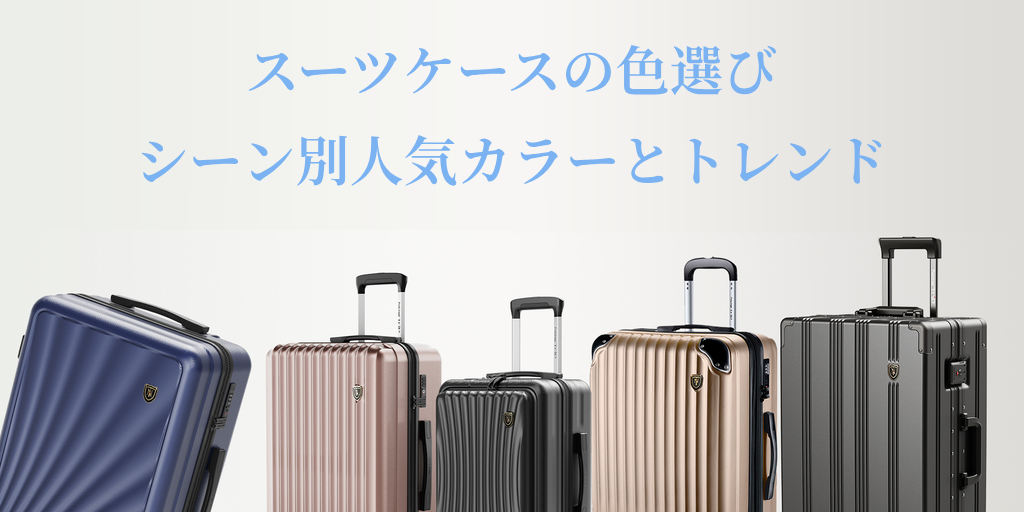 スーツケースの色選びガイド2025！シーン別人気カラーとトレンド