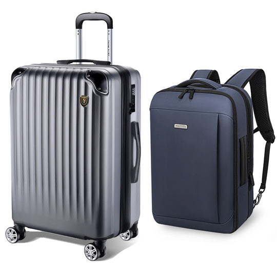 [New Trip] トラベラーセット 拡張機能付き 0201 スーツケース+大容量バックパック