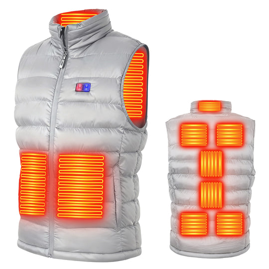 冬用電熱ベスト 軽量保温防寒着・男女兼用・前後独立ヒーターで・3段階温度調節 New Trip