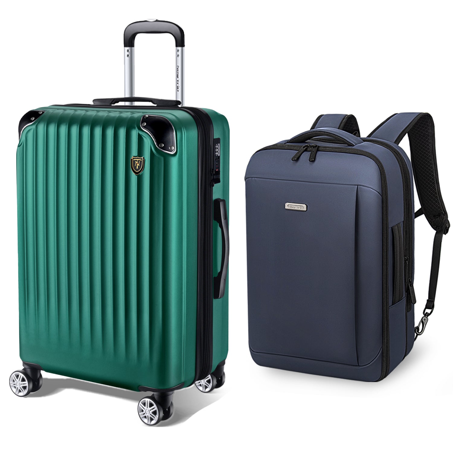 W収納セット】New Trip 0201 拡張スーツケース＆大容量バッグパック