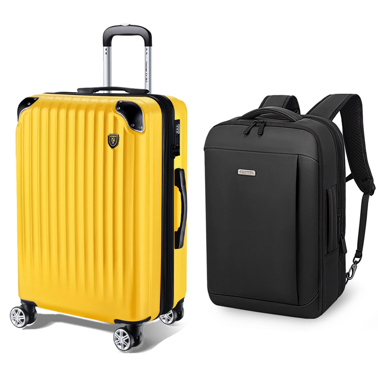 Double Storage Set] New Trip 0201 Expandable Suitcase & Large