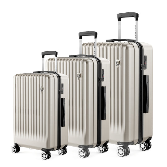 New Trip 3点セット S/M/Lサイズ ストッパー付き 家族旅行スーツケース 0701 Plus 家族旅行おすすめ