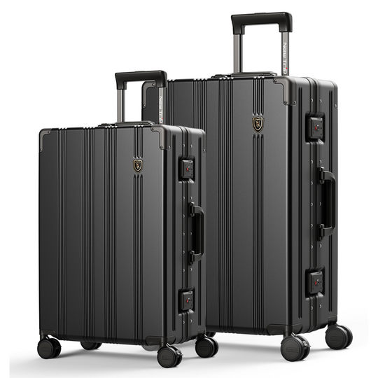 [New Trip] 二人旅行スーツケース 2点セット S/M/Lサイズ 耐衝撃 アルミフレーム 1101