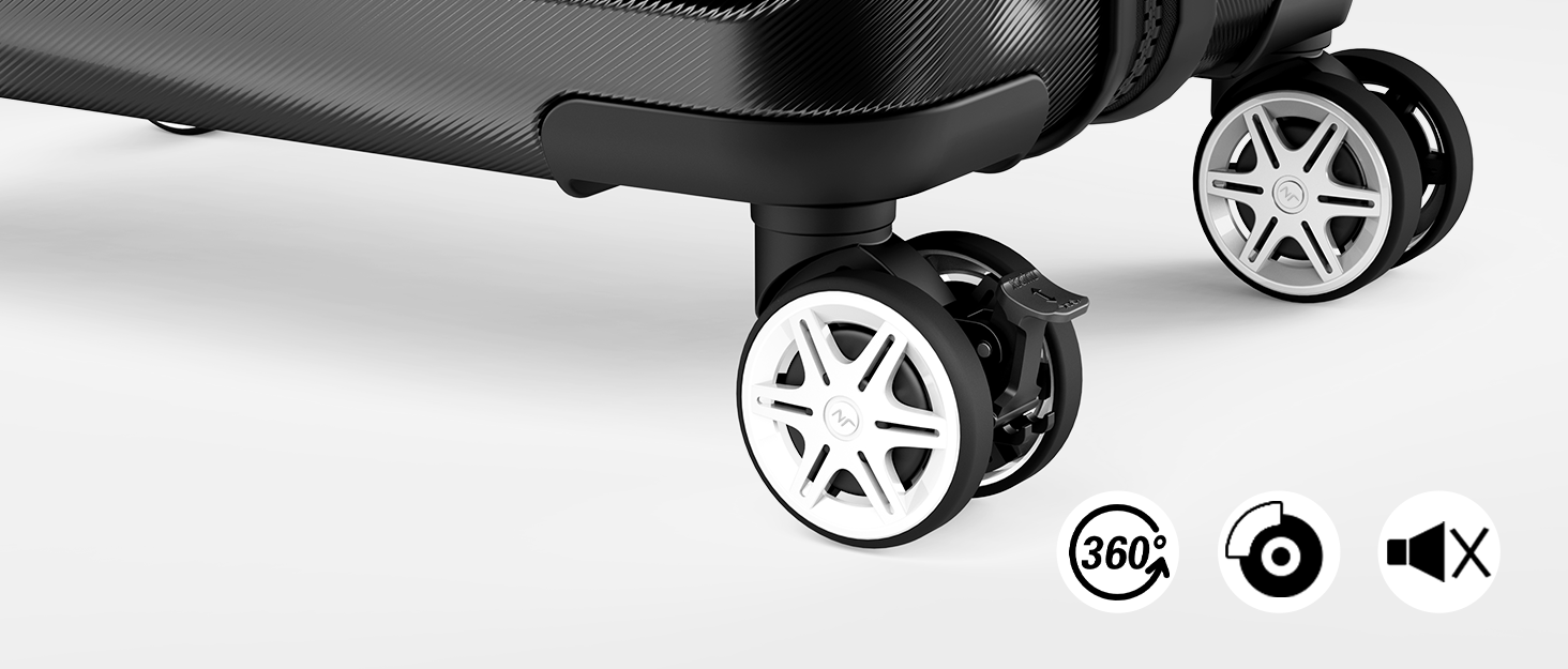 簡単なレバー操作でキャスターをロックするブレーキ機能を搭載。