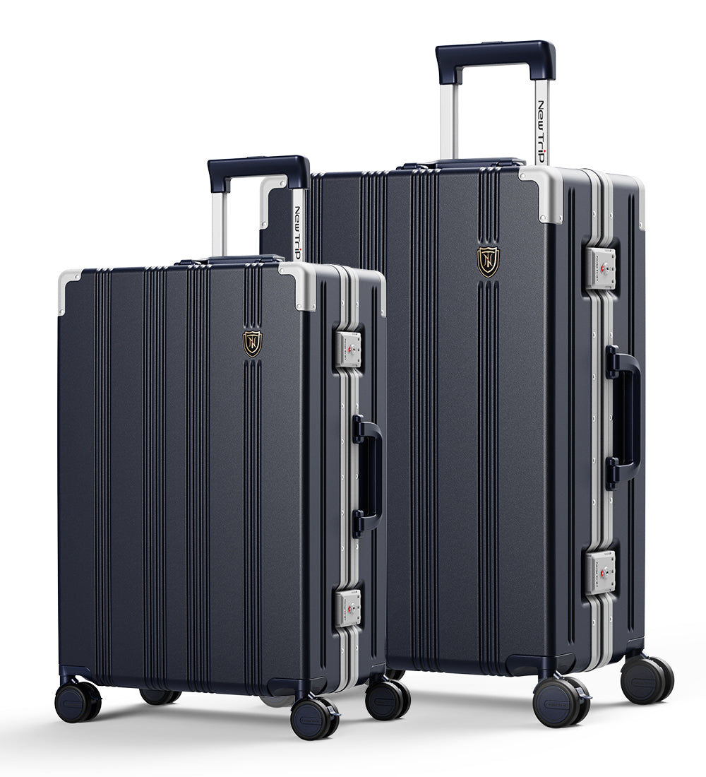 New Trip 二人旅行スーツケース 2点セット S/M/Lサイズ 耐衝撃 アルミフレーム 1101 Top.3 ビジネスおすすめ