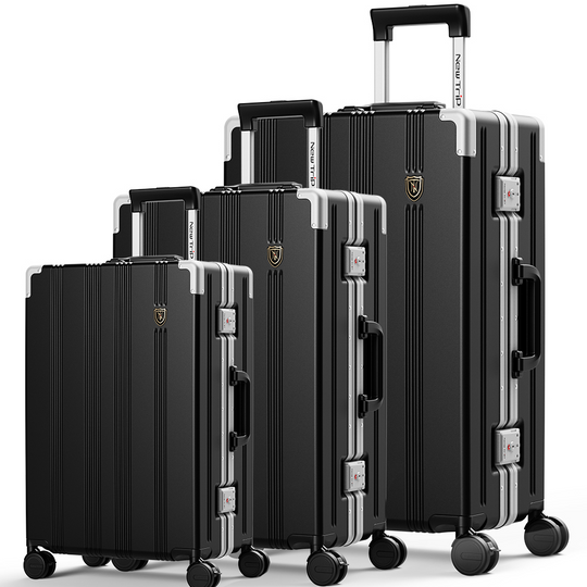 [New Trip] 家族旅行スーツケース 3点セット S/M/Lサイズ 耐衝撃 アルミフレーム 1101