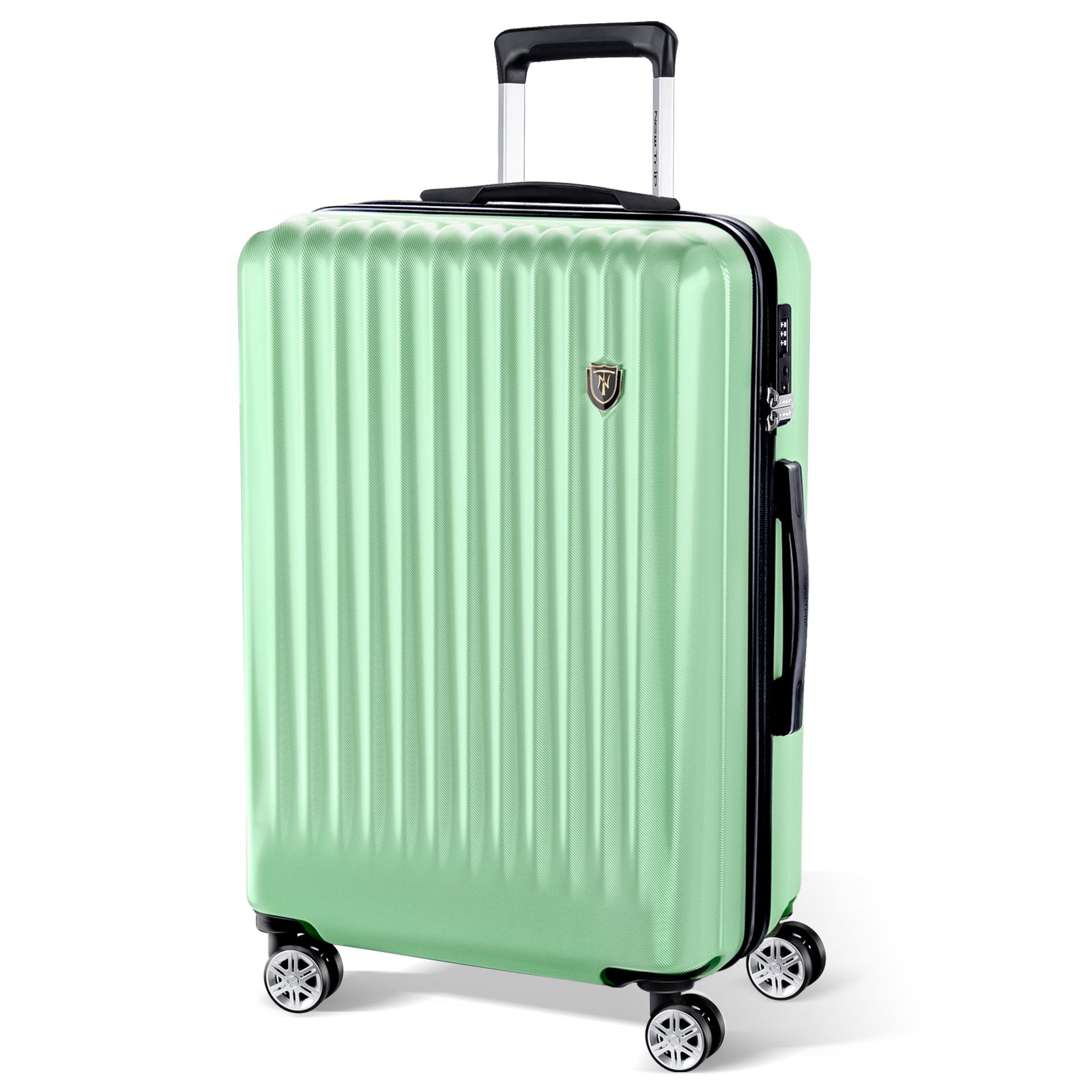 [New Trip] 大型スーツケース ミルクグリーン S~L 40~100L 旅行便利グッズ