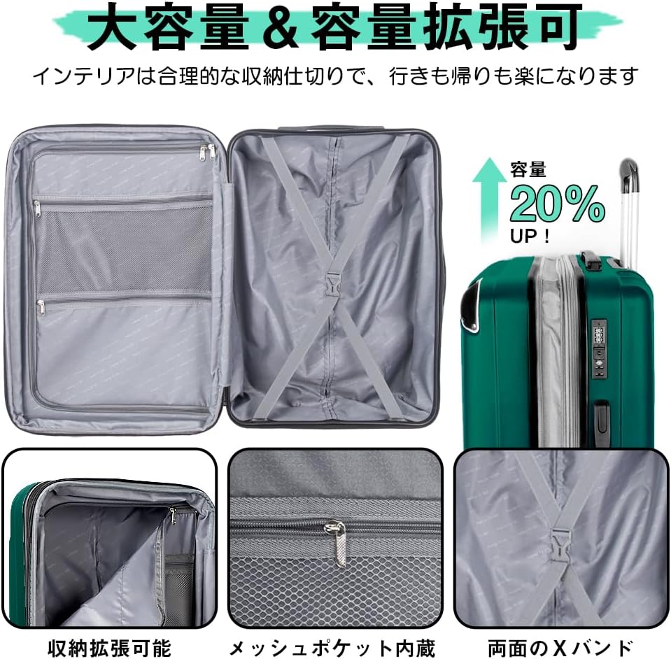 限定価格中 新品未使用 大容量 スーツケース 115L - 旅行用品