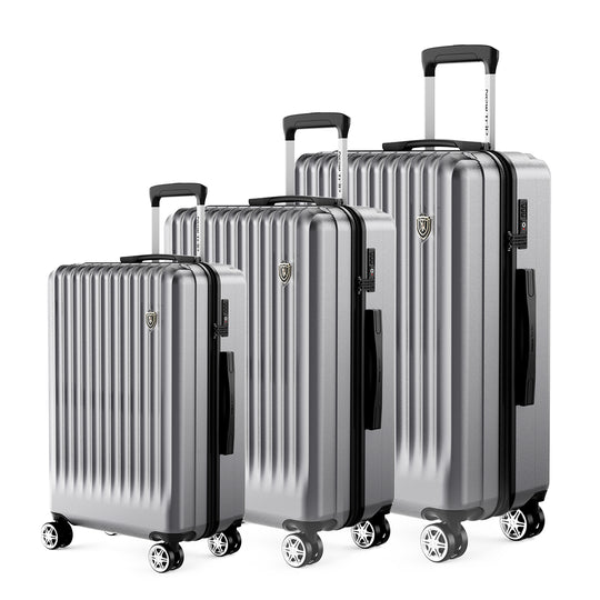 New Trip 3点セット S/M/Lサイズ ストッパー付き 家族旅行スーツケース 0701 Plus 家族旅行おすすめ