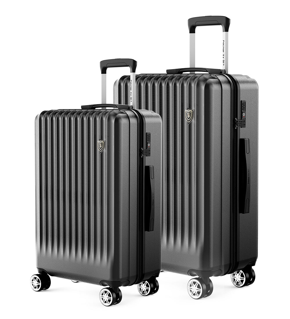 New Trip 二人旅行スーツケース 2点セット S/M/Lサイズ ストッパー付き 0701 Plus 家族旅行おすすめ