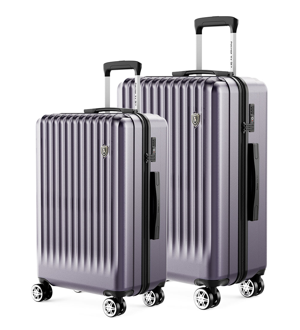 ストッパー付】0701 Plus スーツケース 2点セット (S/M) | 二人/短期