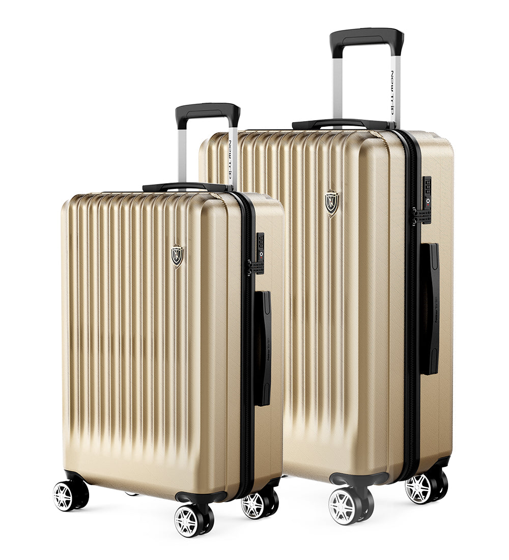 New Trip 二人旅行スーツケース 2点セット S/M/Lサイズ ストッパー付き 0701 Plus 家族旅行おすすめ