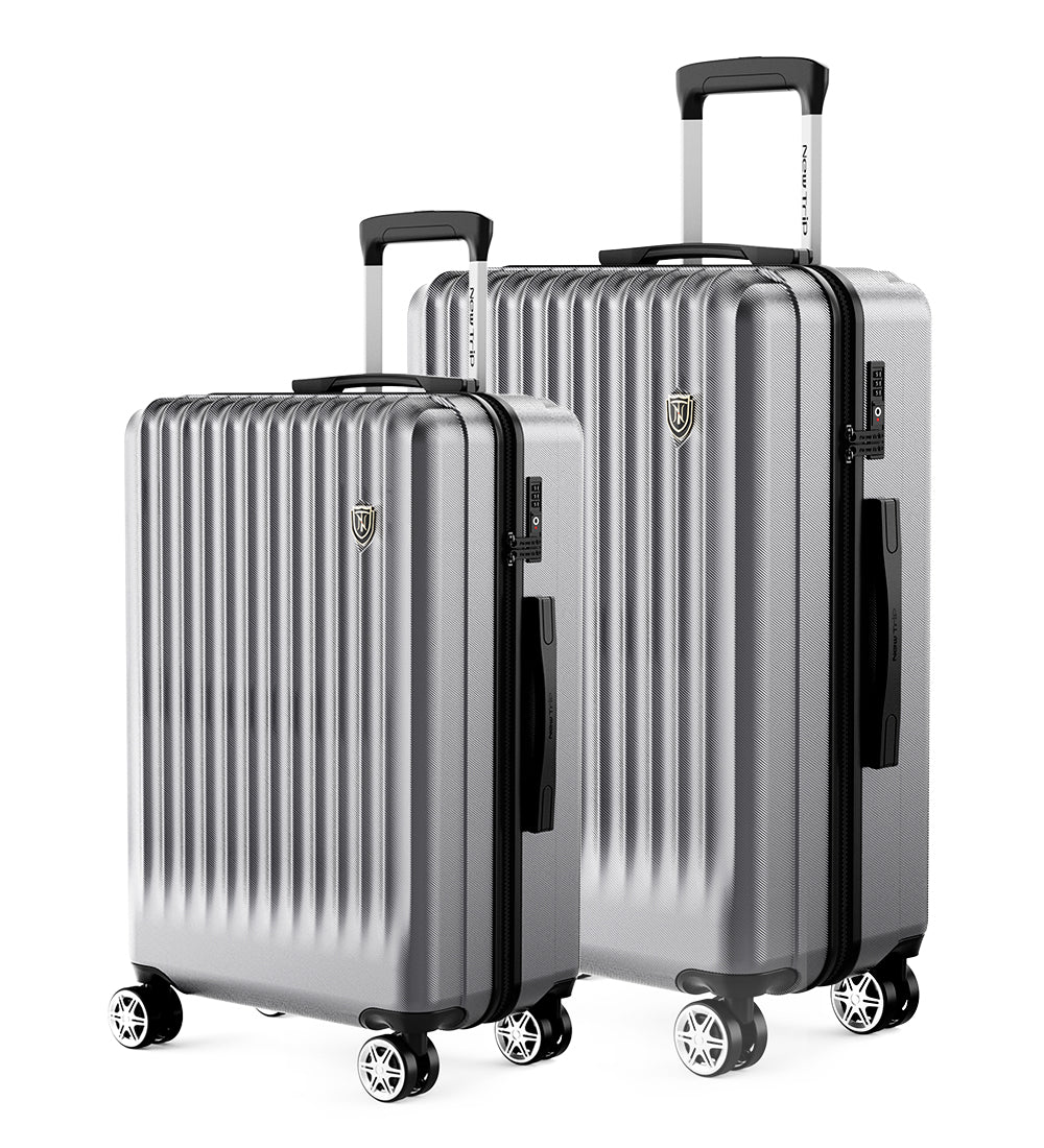 ストッパー付】0701 Plus スーツケース 2点セット (S/M) | 二人/短期