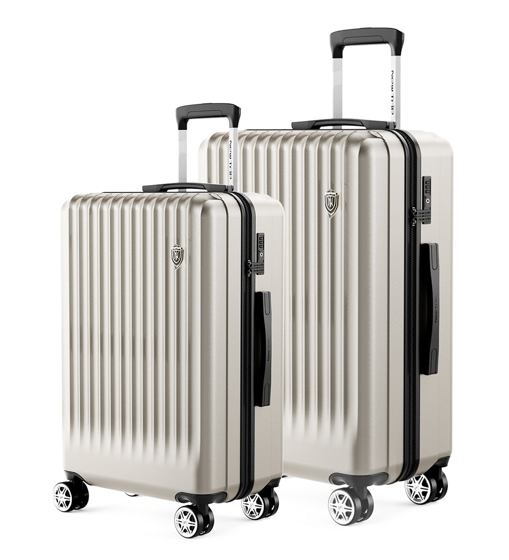 New Trip 二人旅行スーツケース 2点セット S/M/Lサイズ ストッパー付き 0701 Plus 家族旅行おすすめ