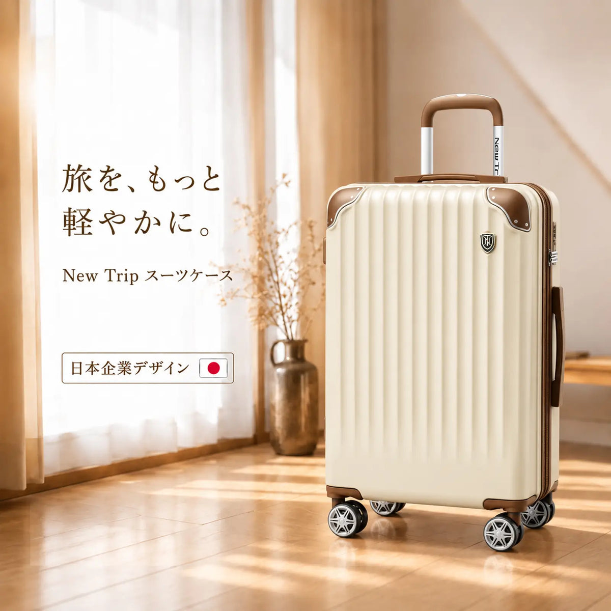 New Trip 0201スーツケースは超軽量設計で、高人気商品。