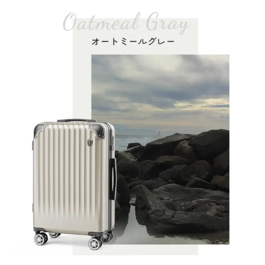 New Trip 0201スーツケース　オートミールグレー色