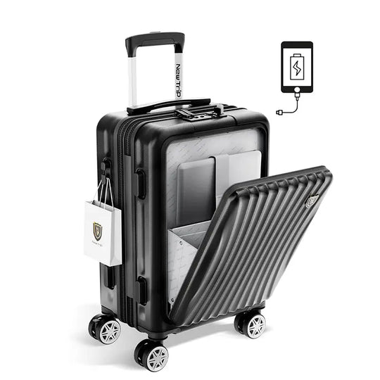 New Trip スーツケース フロントオープン式 拡張機能アップグレード 0702M 拡張機能アップグレード