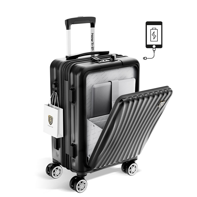 New Trip スーツケース フロントオープン式 拡張機能アップグレード 0702M 拡張機能アップグレード