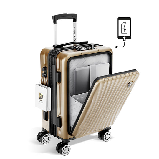 New Trip スーツケース フロントオープン式 拡張機能アップグレード 0702M 拡張機能アップグレード