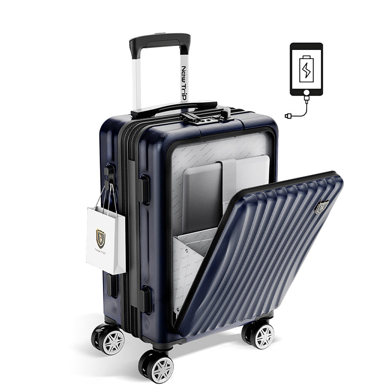 New Trip スーツケース フロントオープン式 拡張機能アップグレード 0702M 拡張機能アップグレード