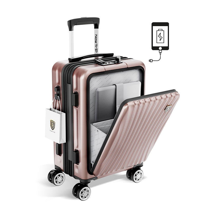 New Trip スーツケース フロントオープン式 拡張機能アップグレード 0702M 拡張機能アップグレード