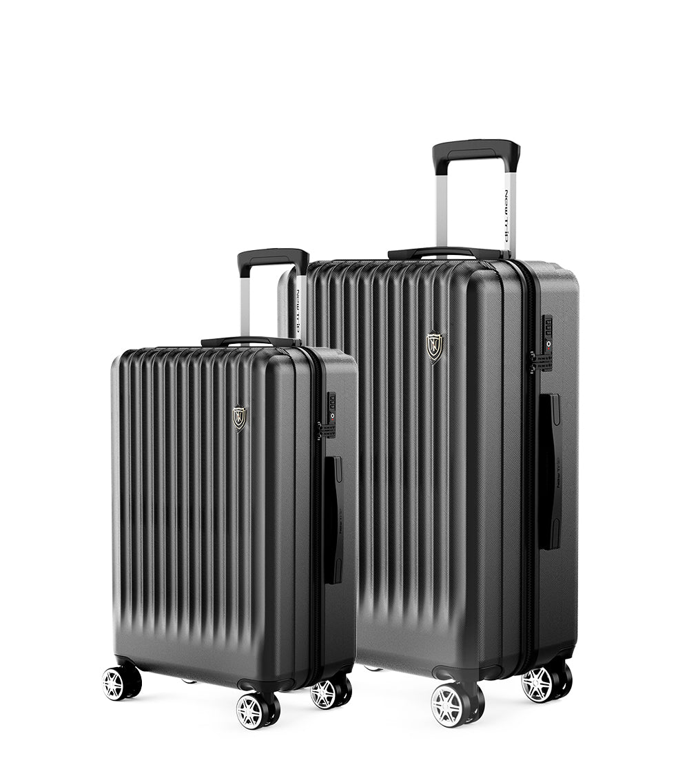 New Trip 二人旅行スーツケース 2点セット S/M/Lサイズ ストッパー付き 0701 Plus 家族旅行おすすめ