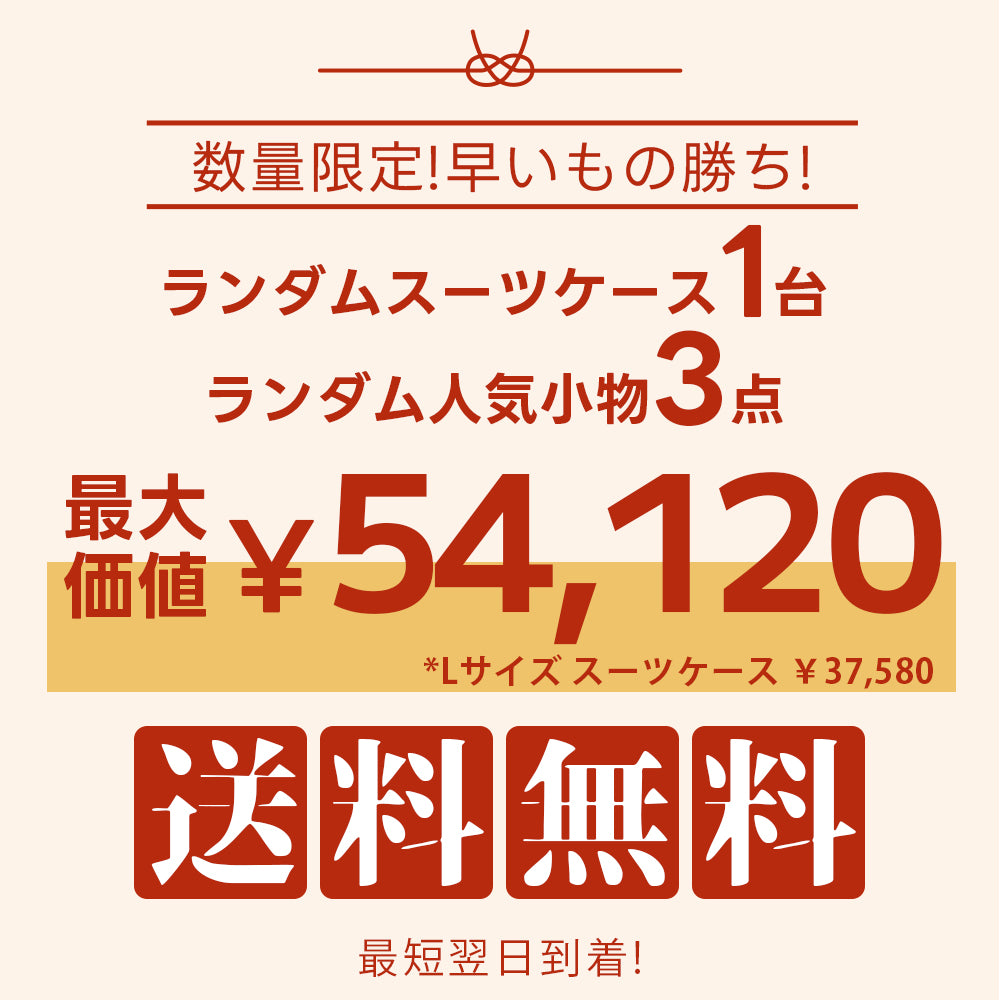 NewTrip 2026新春福袋 スーツケース1台＋人気旅行小物3点・超お得セット