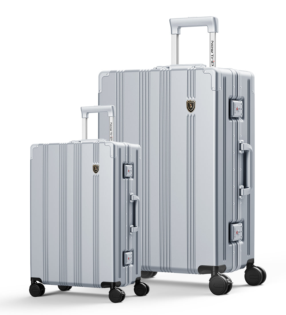 New Trip 二人旅行スーツケース 2点セット S/M/Lサイズ 耐衝撃 アルミフレーム 1101 Top.3 ビジネスおすすめ