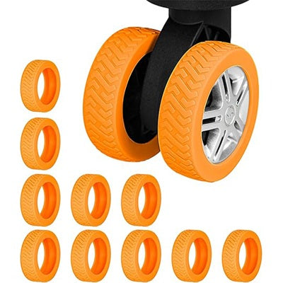 シリコンや布製のカバーをキャスターに被せることで、動きを制限します。