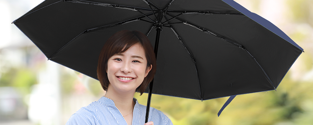 レディース向け：かわいいデザイン＋UVカット機能付きで、日傘としても活躍。