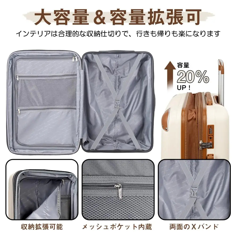 New Trip 家族旅行スーツケース 3点セット S/M/Lサイズ 拡張機能付き 0201 家族旅行おすすめ
